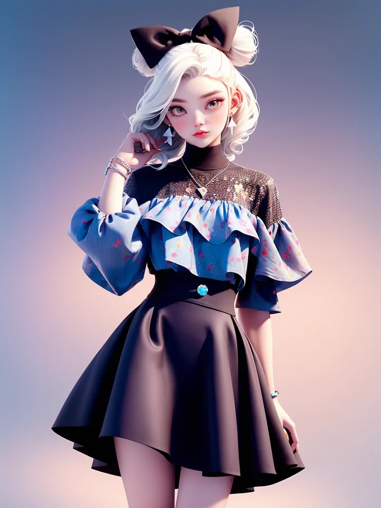 Cartoon style,Digital Painting Media,Girl,LoRA,SD 1.5