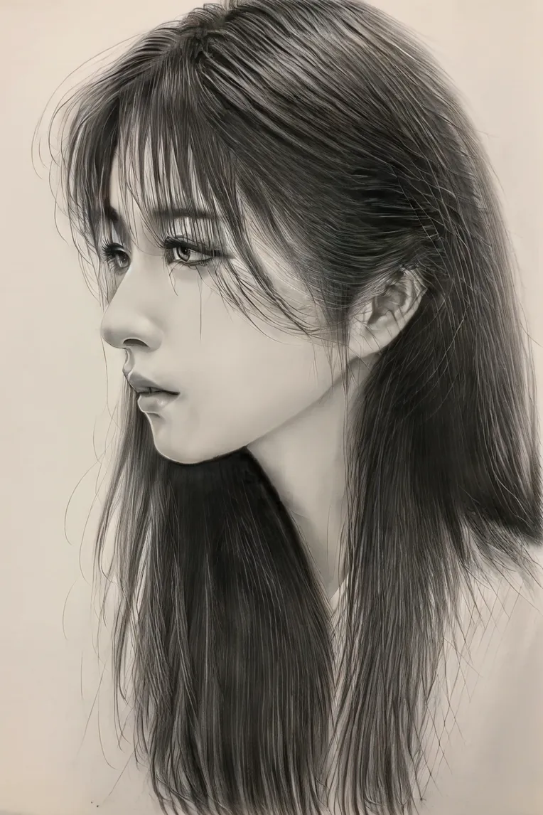 Hand-Drawn,Traditional Painting Media,Girl,LoRA,SD 1.5