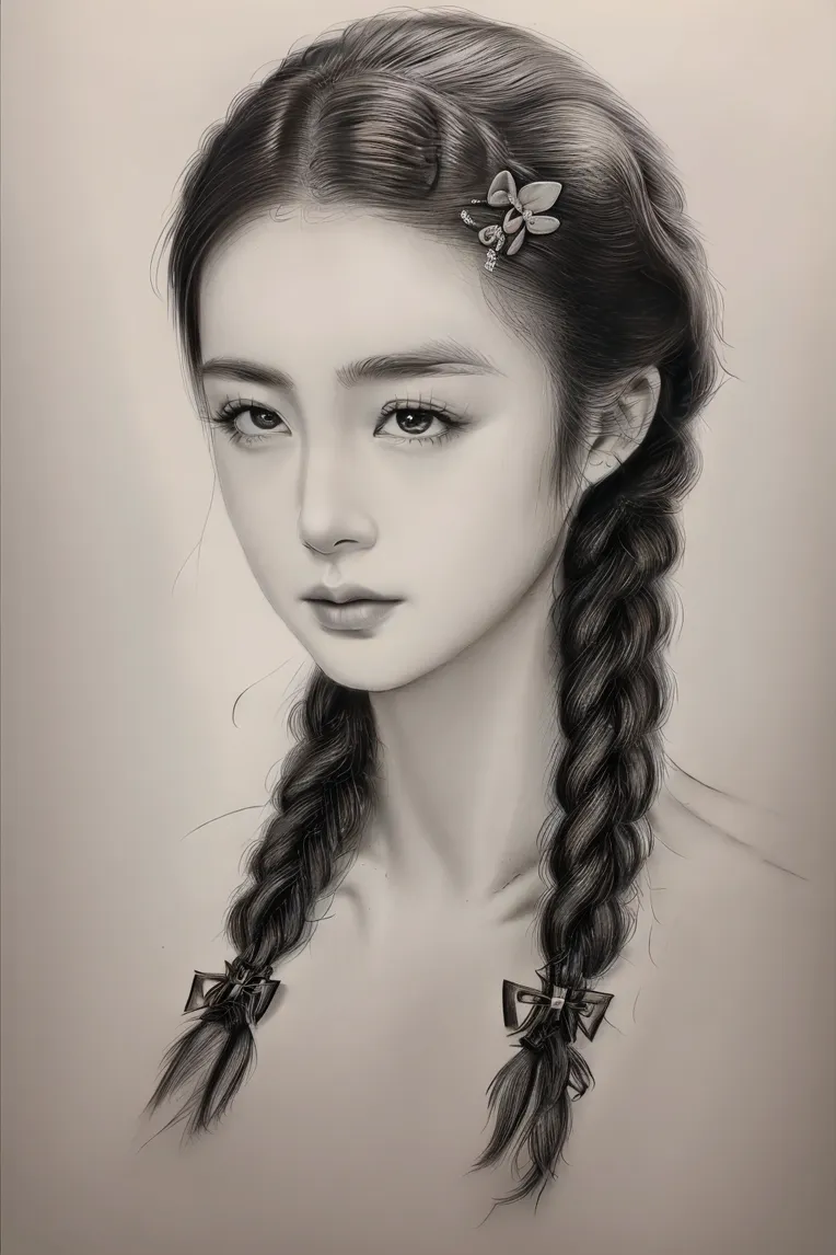 Hand-Drawn,Traditional Painting Media,Girl,LoRA,SD 1.5