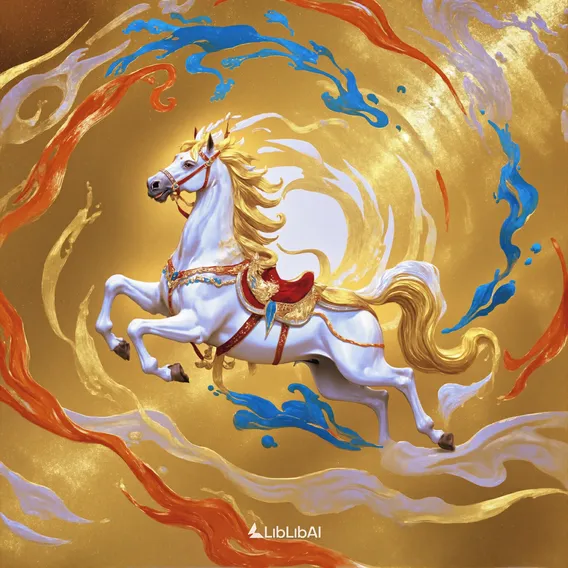 国风韵味・金箔岩彩:复古斑驳风格的插画艺术-LoRA-晚暮-LiblibAI