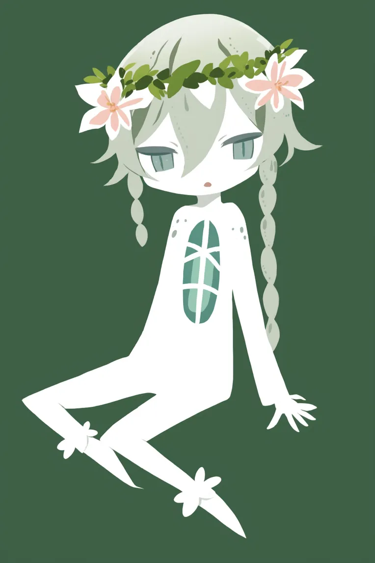 Flat,Flat Illustration,Girl,Checkpoint,SD 1.5
