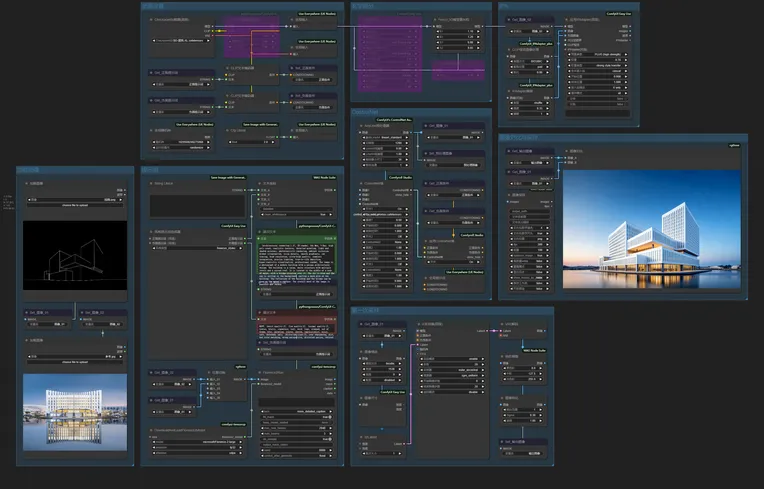 Architecture renderings-Workflow-晴天-Shakker