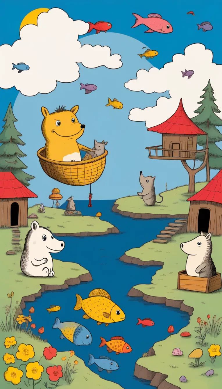 Hand-Drawn,Kids' Illustration,Style Boost,LoRA,SDXL