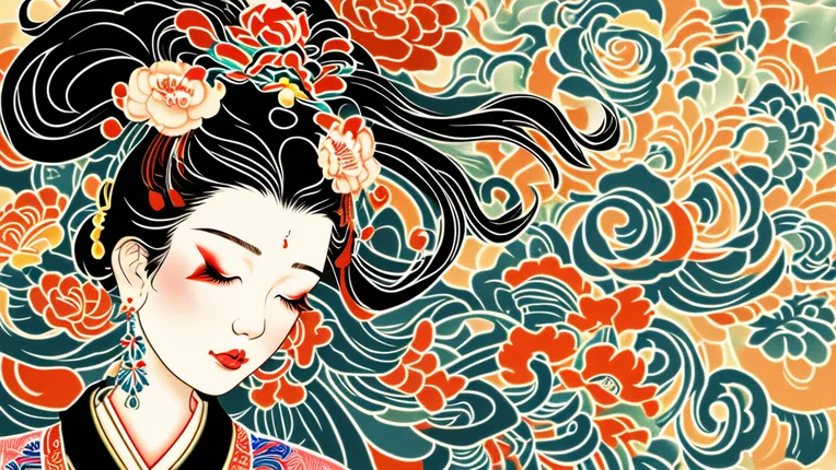 Illustration,Chinese Style,Girl,LoRA,SD 1.5