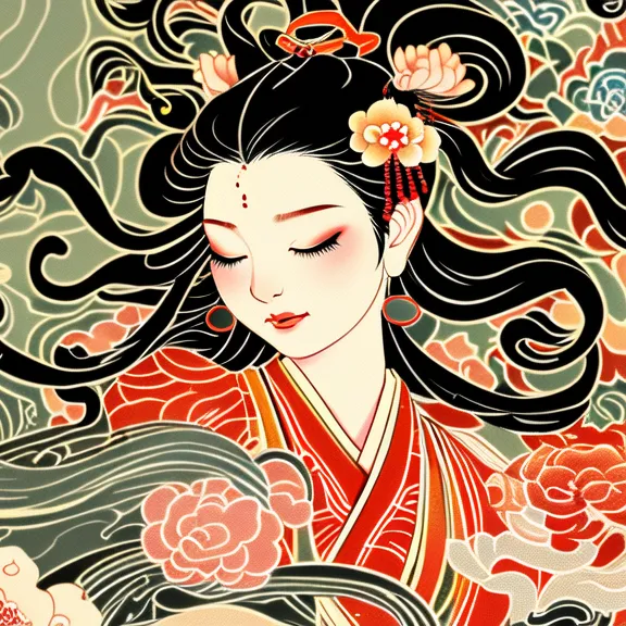 Illustration,Chinese Style,Girl,LoRA,SD 1.5