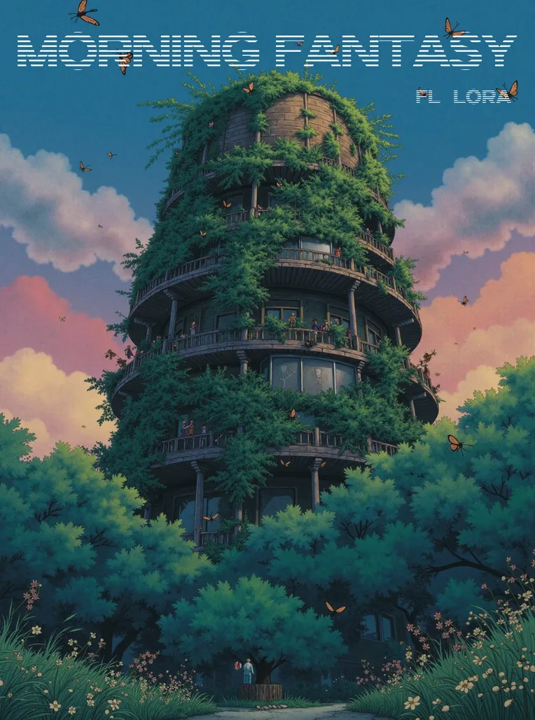 Anime Style,Building,Style Boost,LoRA,FLUX.1