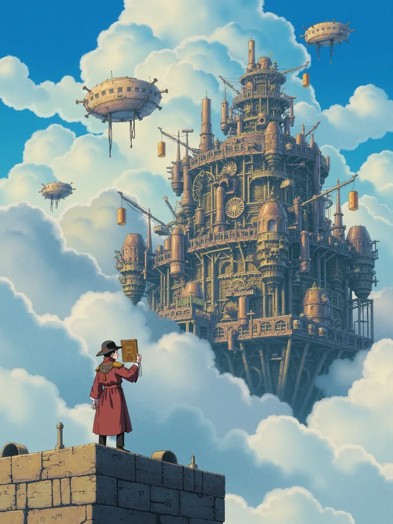 Anime Style,Building,Style Boost,LoRA,FLUX.1