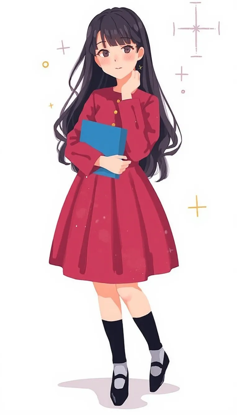 Classic Painting,Flat Illustration,Girl,LoRA,FLUX.1