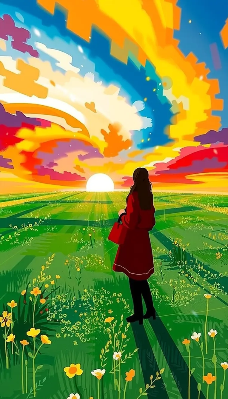 Classic Painting,Flat Illustration,Girl,LoRA,FLUX.1