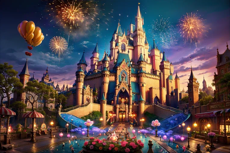 CGI style,Anime Scene,Building,LoRA,SD 1.5