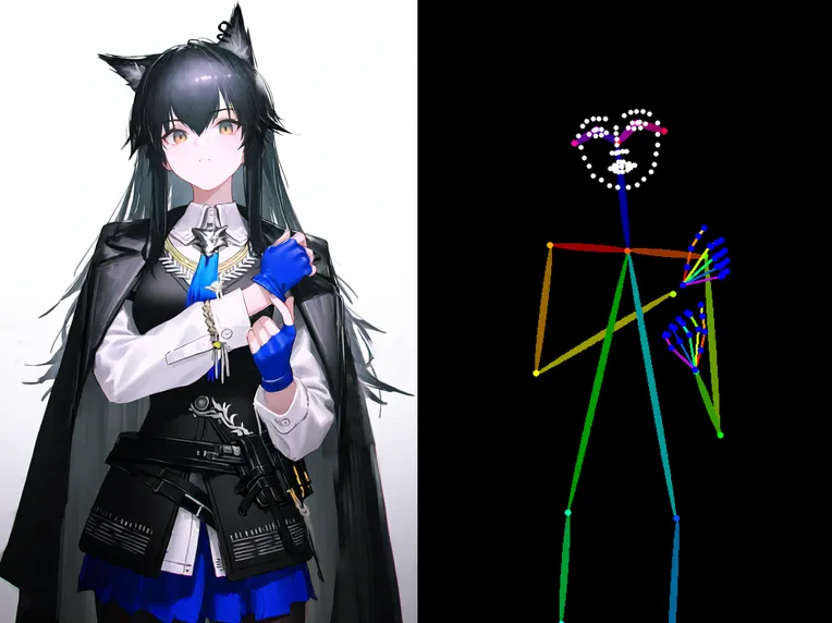 Anime Style,Girl,Composition Control,Controlnet,NoobAI