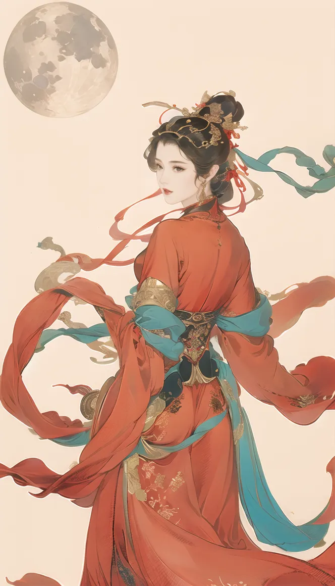 Classic Painting,Traditional Painting Media,Girl,LoRA,HunyuanDiT v1.2