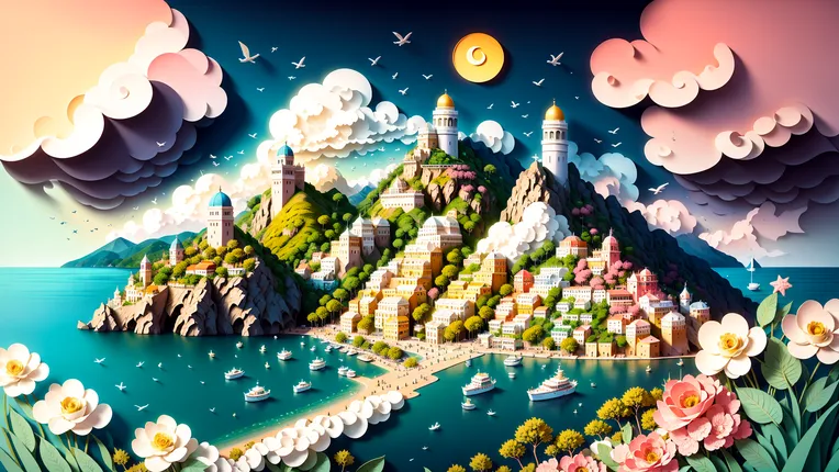Craft Style,Traditional Painting Media,Space & Scene,Checkpoint,SD 1.5