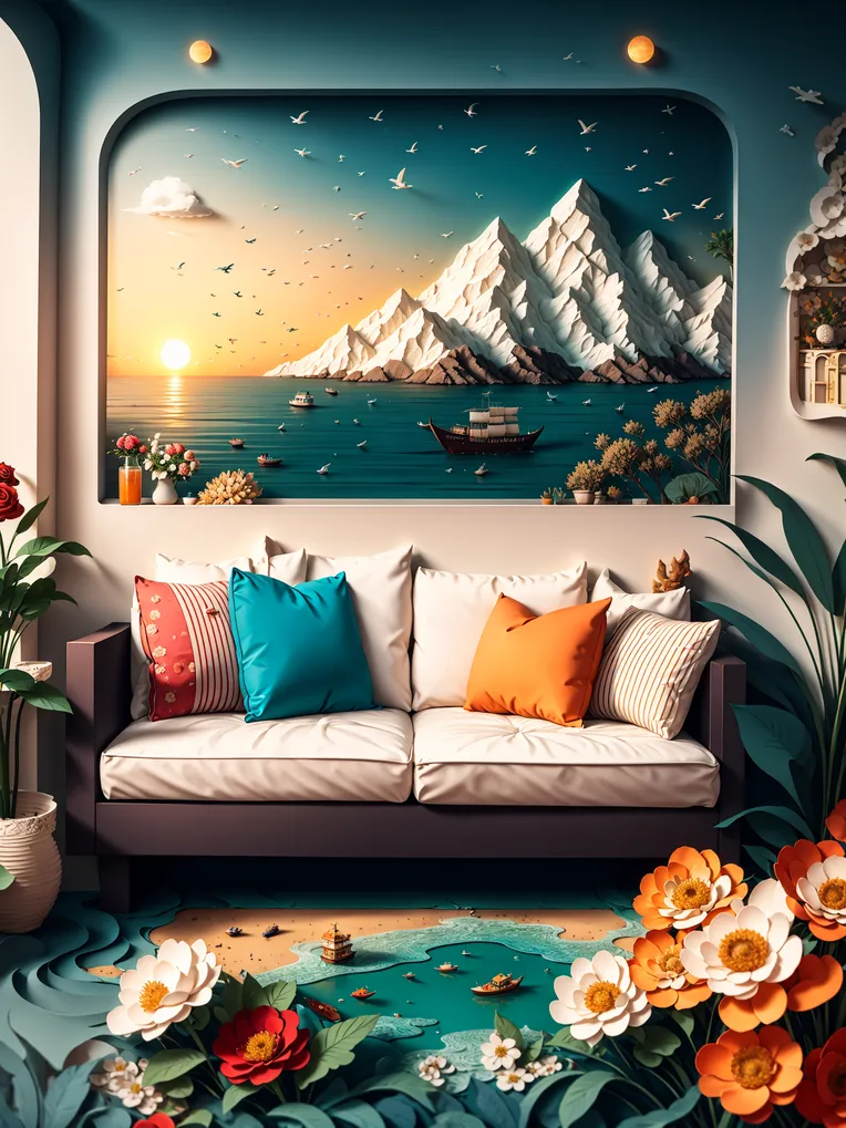Craft Style,Traditional Painting Media,Space & Scene,Checkpoint,SD 1.5