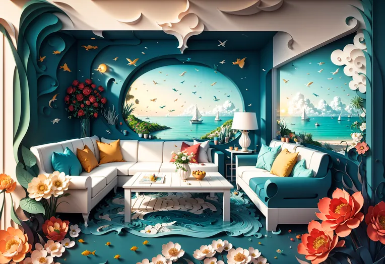 Craft Style,Traditional Painting Media,Space & Scene,Checkpoint,SD 1.5