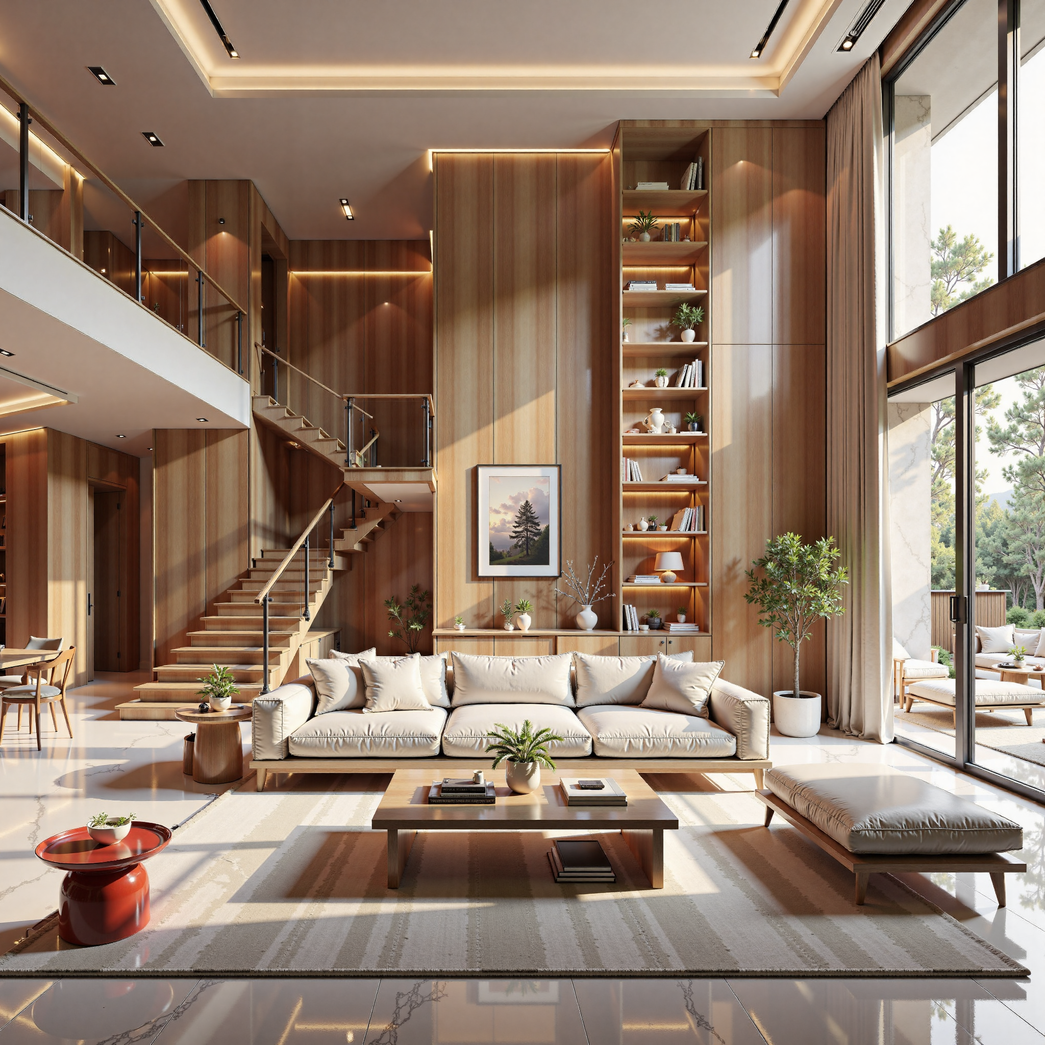 Modern Chinese aesthetic living room design 现代客厅中式美学设计