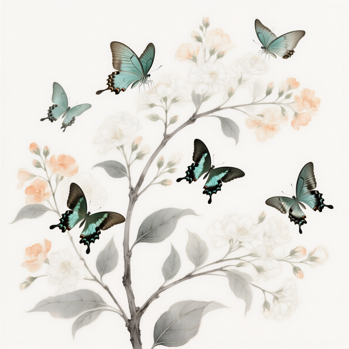 Tranquil and Harmonious Chinese-style Illustration 静谧和谐国风插图