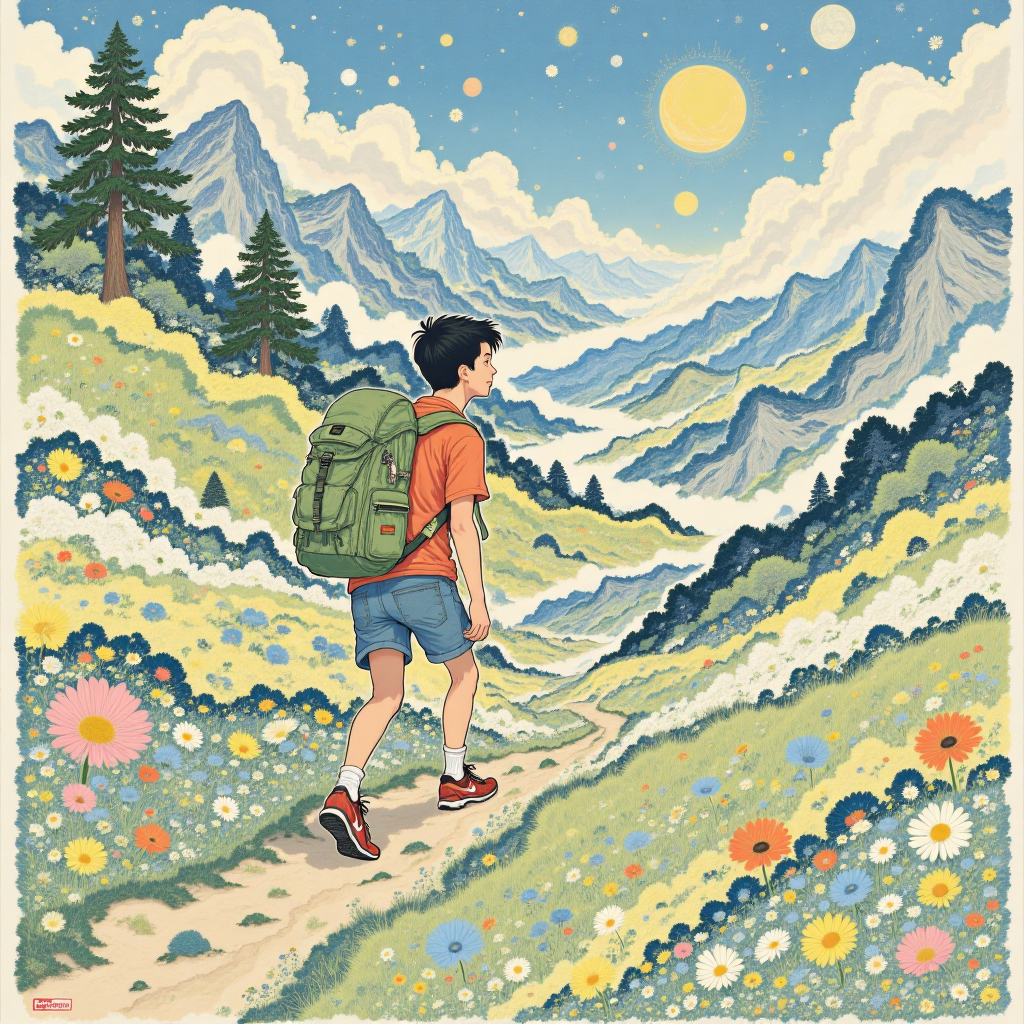 Casual outdoor illustration F.1 休闲户外插画