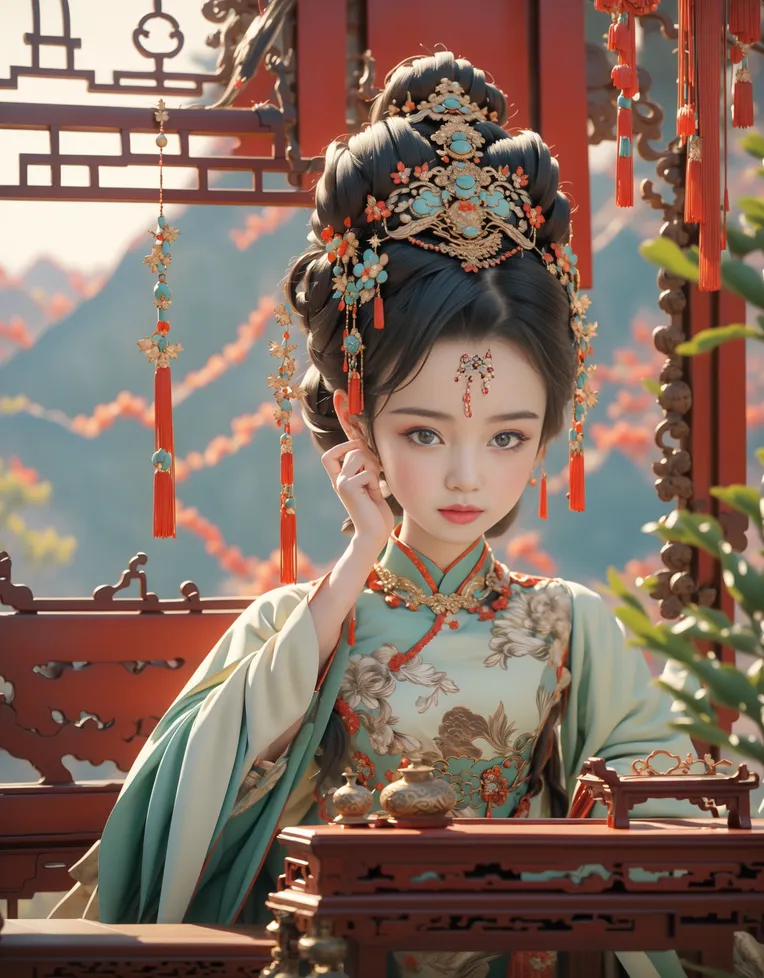 CGI style,Chinese Style,Anime Style,LoRA,SDXL