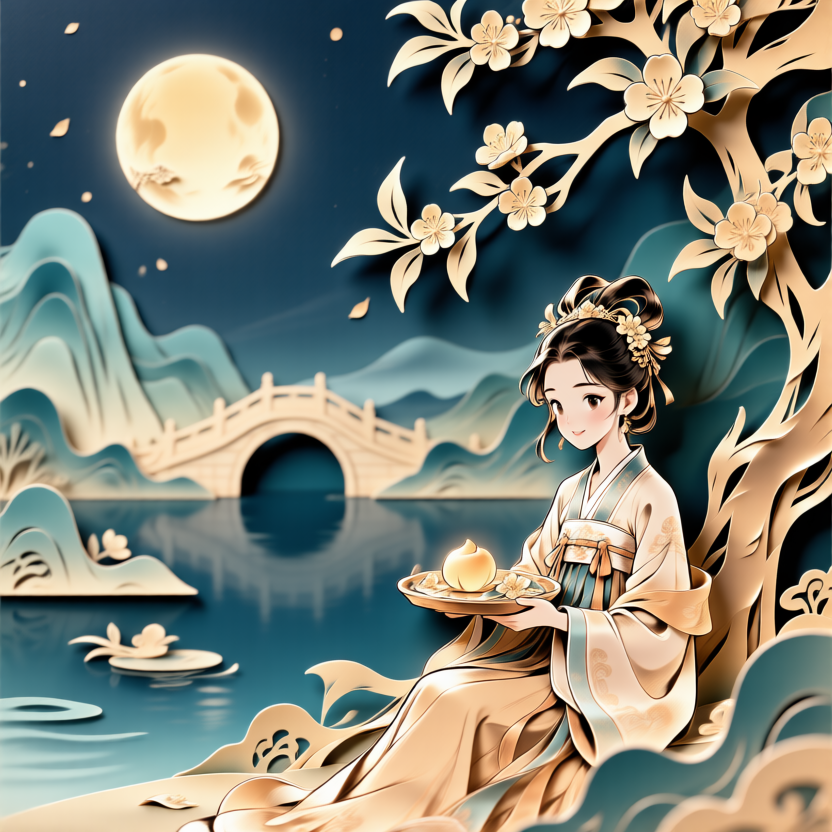 Mid-Autumn Chinese Style Comic Illustration 国风中秋漫改插画