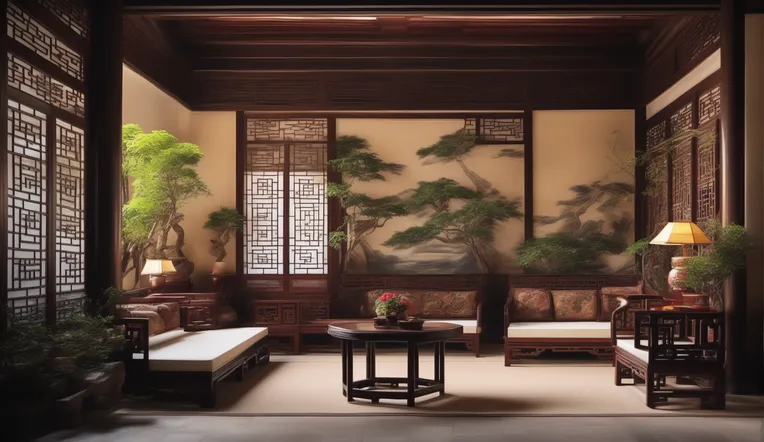 Realistic,Chinese Style,Interior Design,LoRA,SDXL