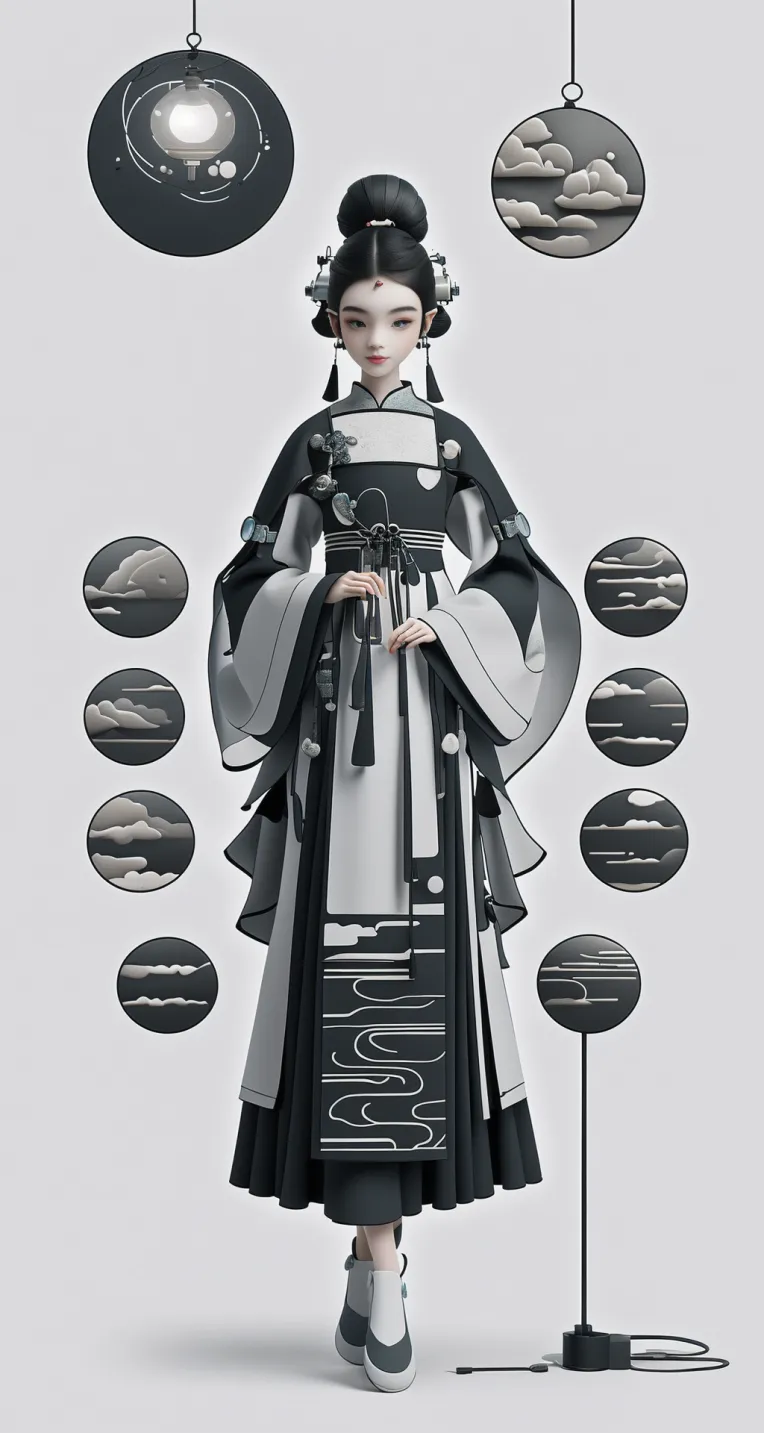 CGI style,Cartoon style,Chinese Style,LoRA,SDXL