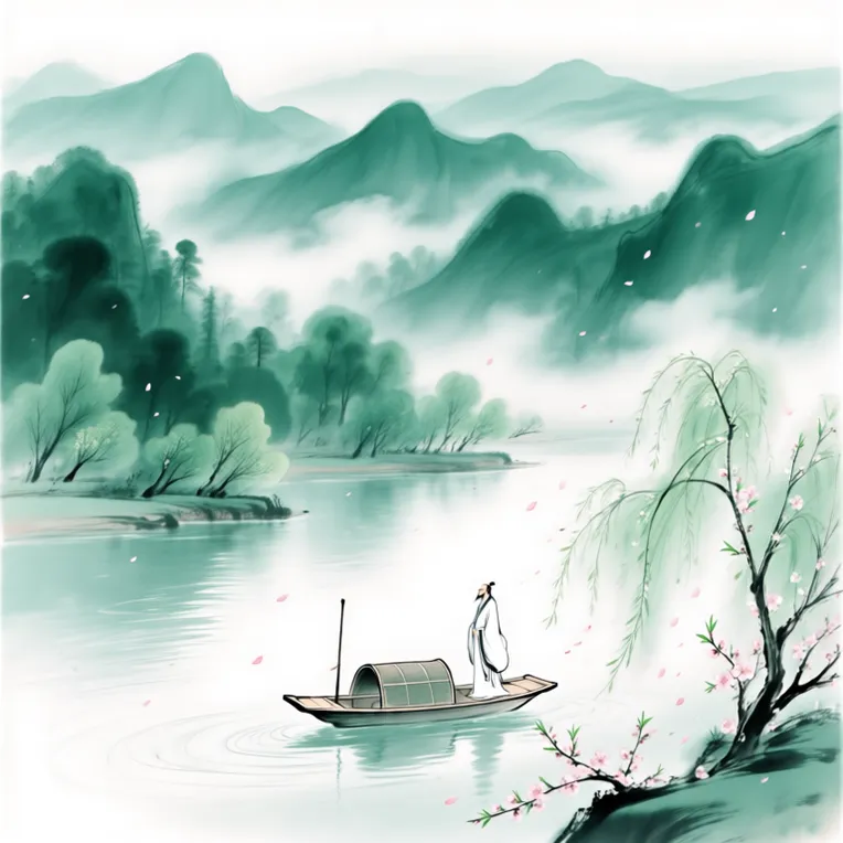 Traditional Painting Media,Object Enhance,Landscape,LoRA,