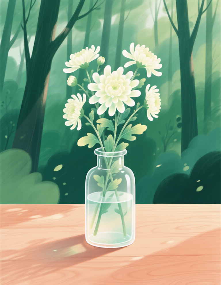 Still life flower watercolor painting 静物花卉淡彩画