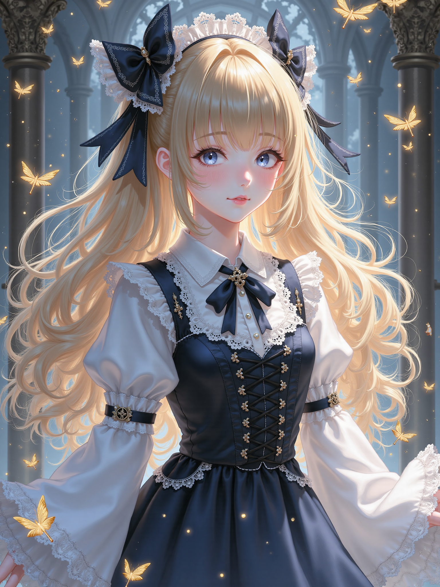 Light and shadow close-up manga-style girl 光影特写漫改女孩