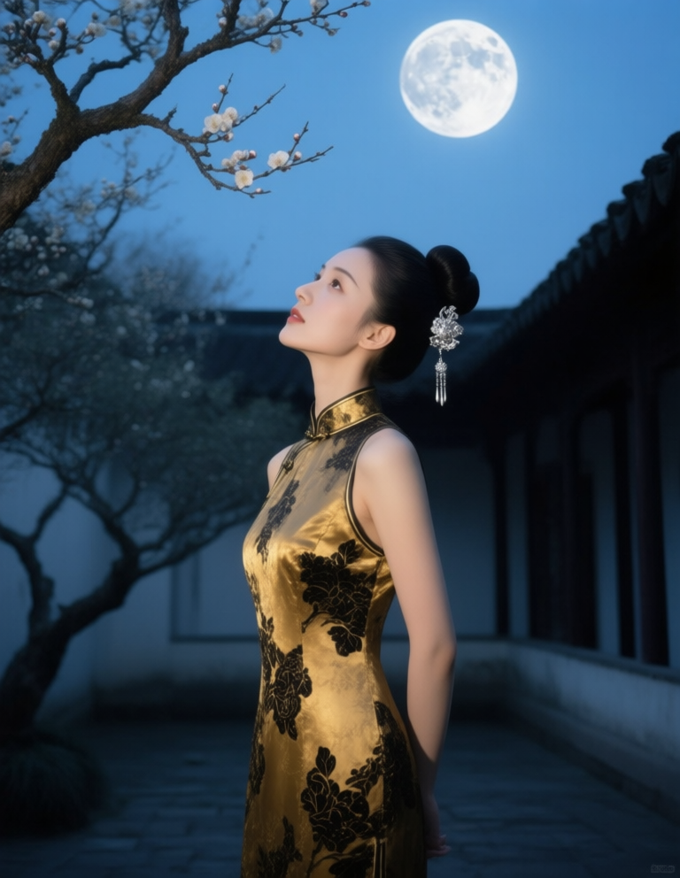 Exquisite Chinese-style women's clothing scene 国风精致女装摄影画面