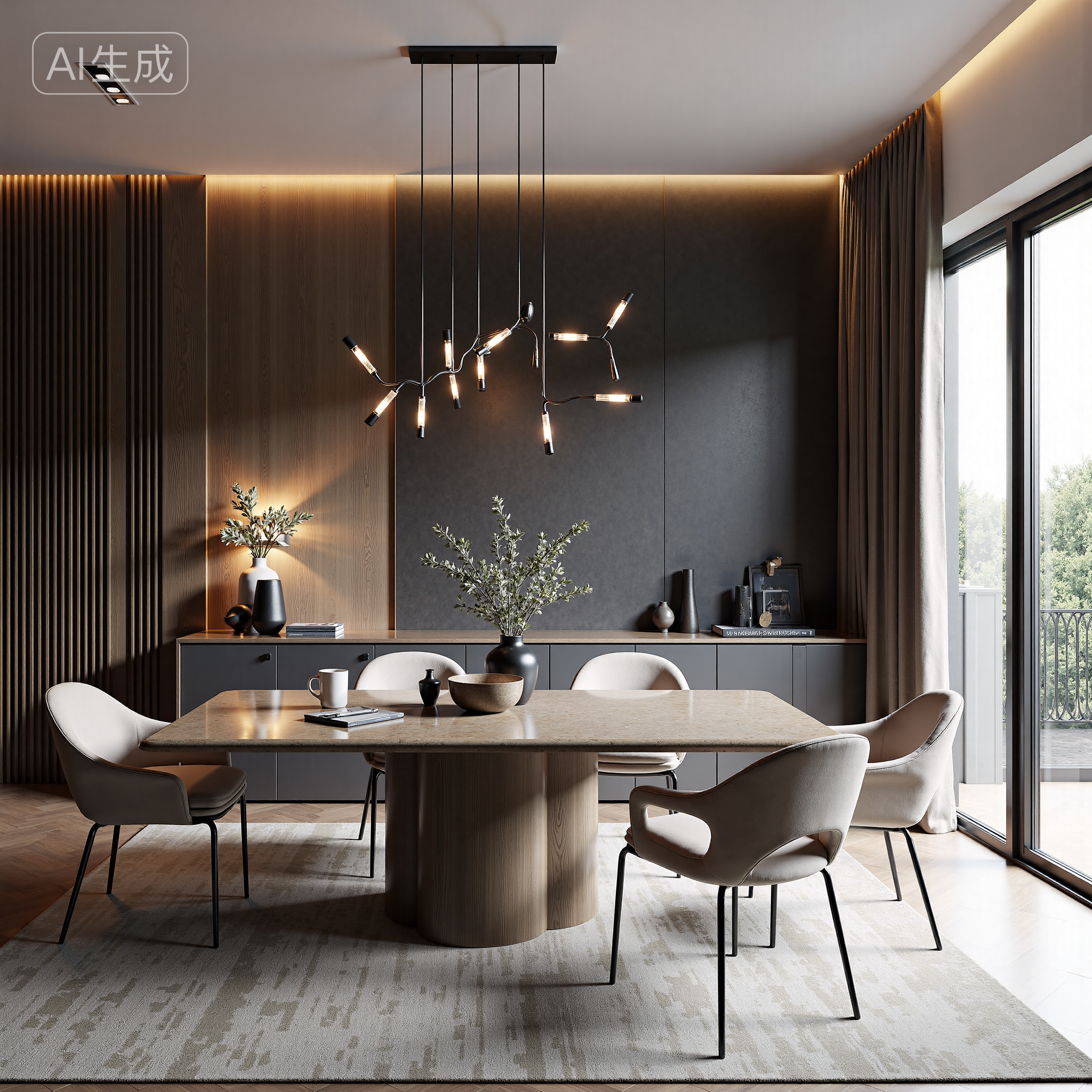 Light luxury texture restaurant design 轻奢质感餐厅设计