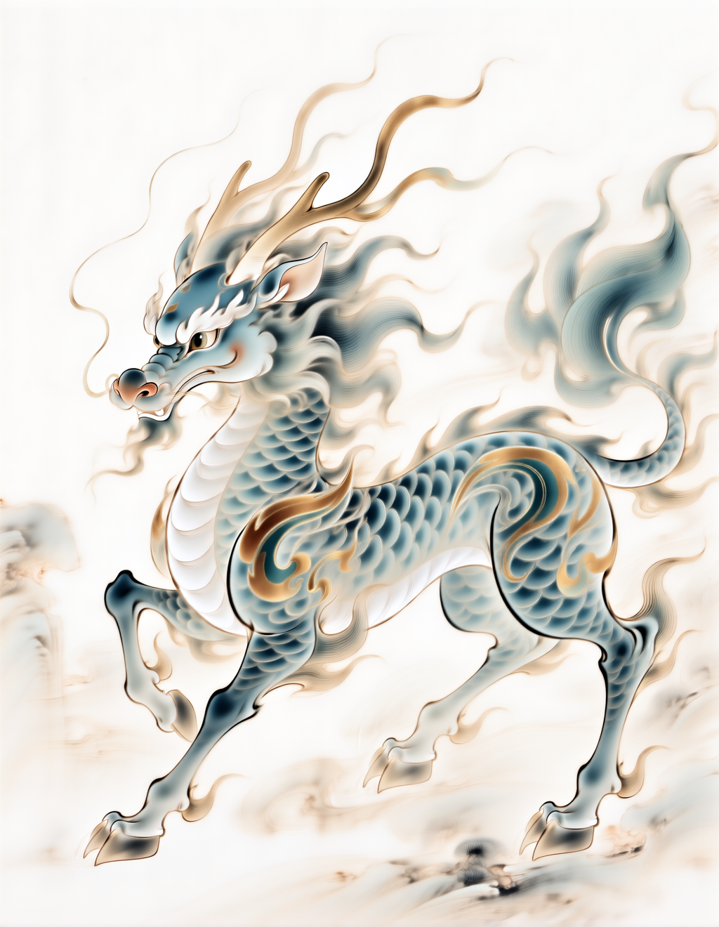 Light-colored Gongbi Chinese Painting 浅彩工笔国画