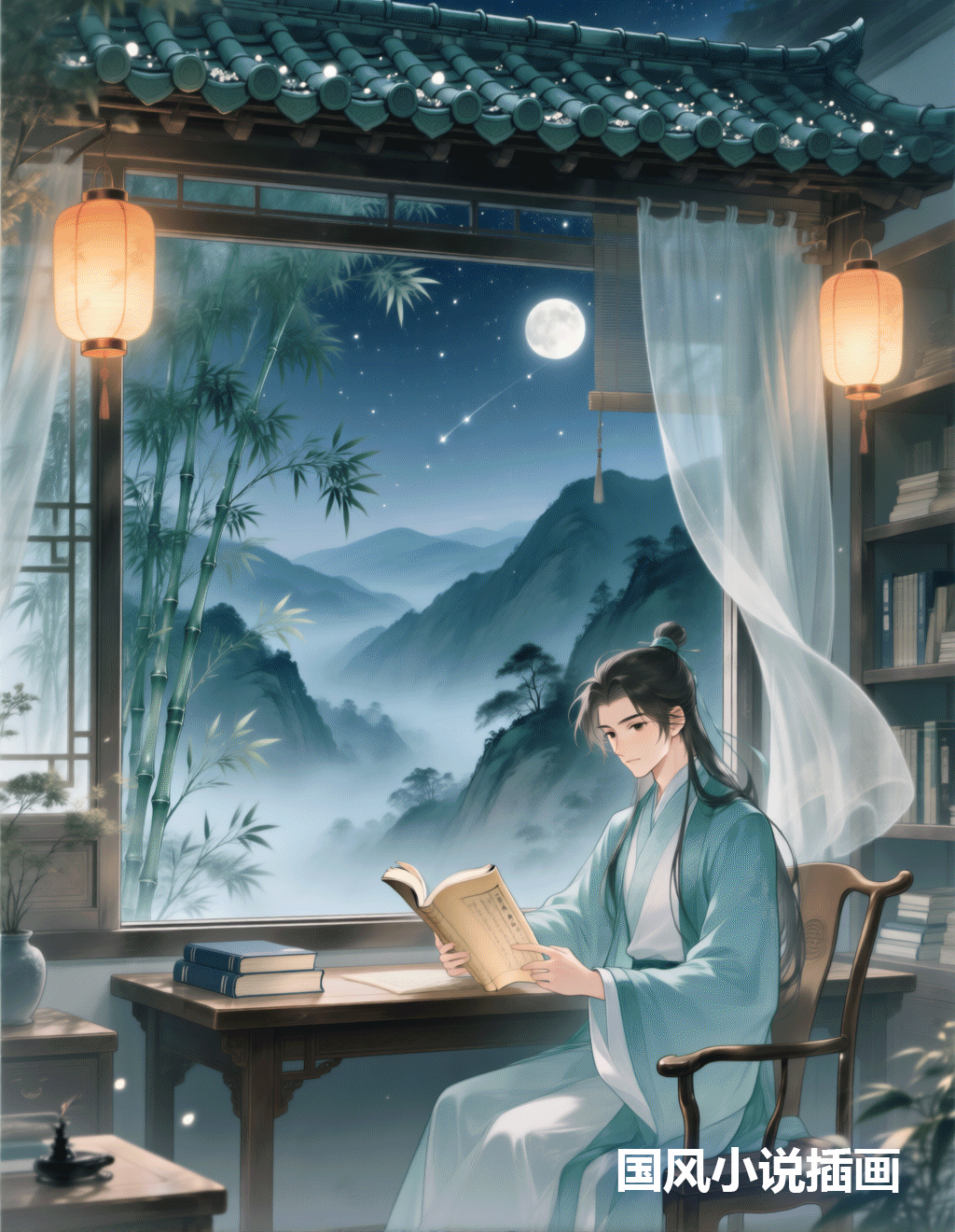 Chinese style novel illustration 国风小说插画