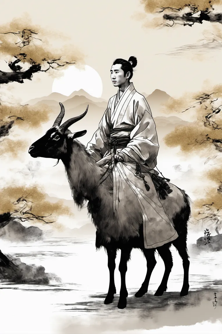 Chinese Style,Traditional Painting Media,Boy,Checkpoint,SDXL
