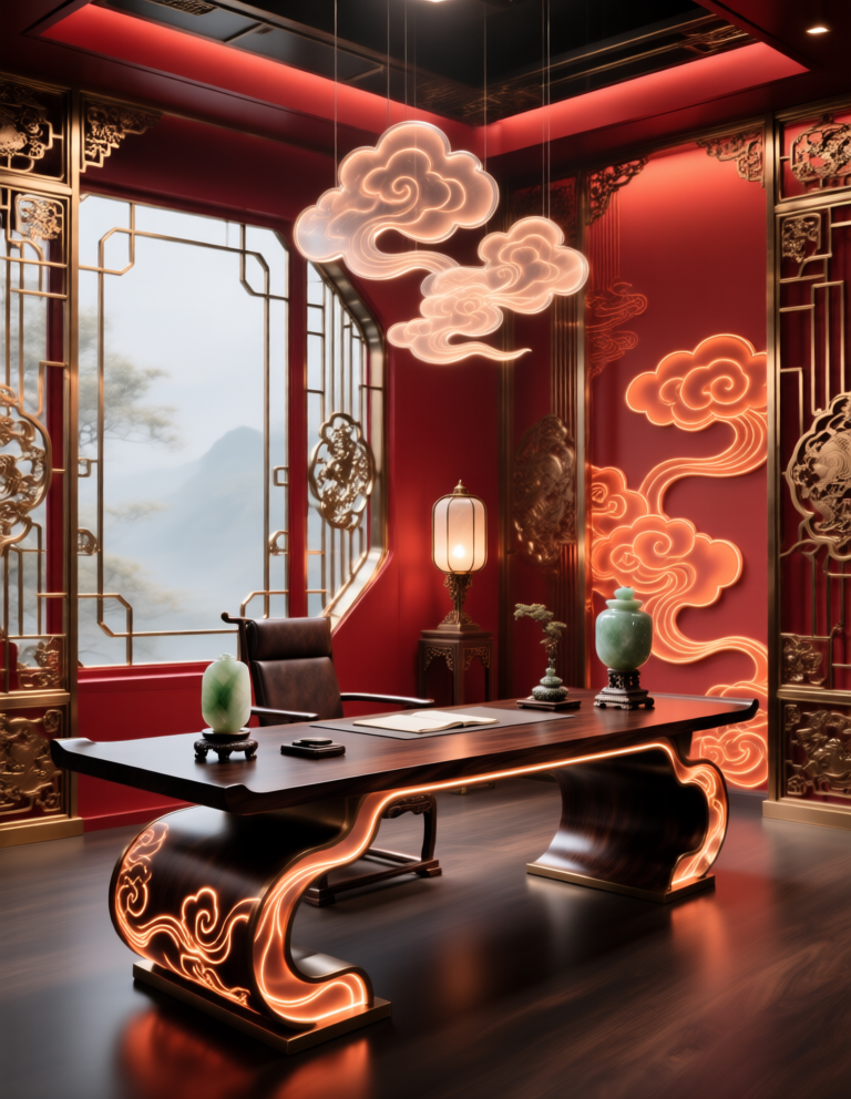 Science and Technology National Wind Space Design 科技国风空间设计