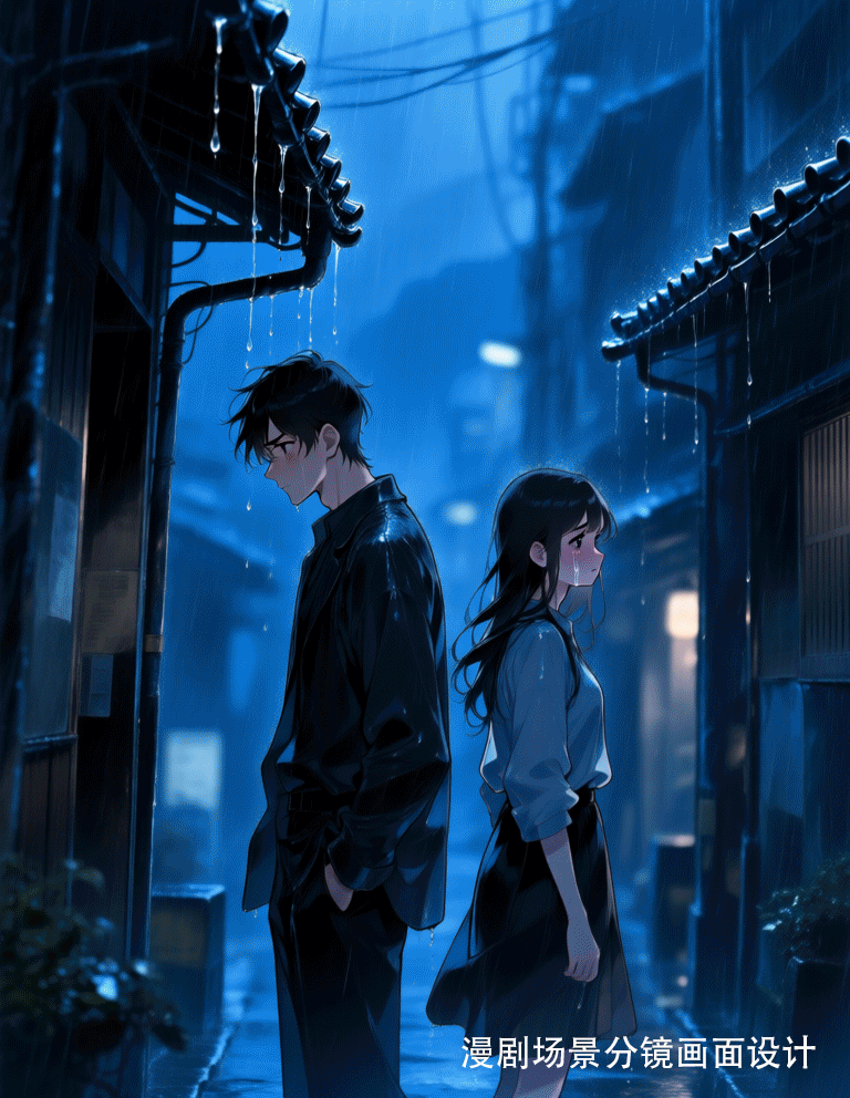 Design of storyboard images for anime scenes 漫剧场景分镜画面设计