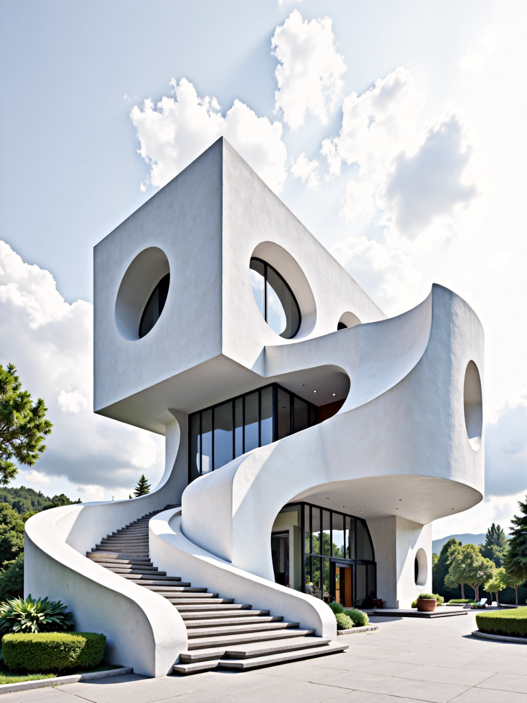 Minimalist geometric architecture 简约几何造型建筑
