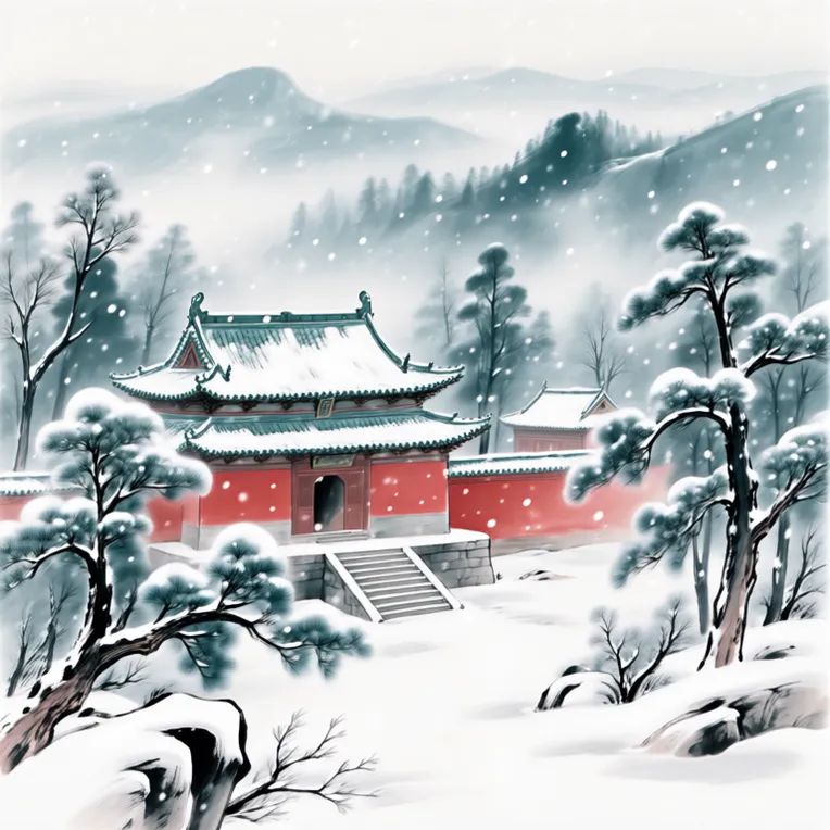 Traditional Painting Media,Object Enhance,Landscape,LoRA,