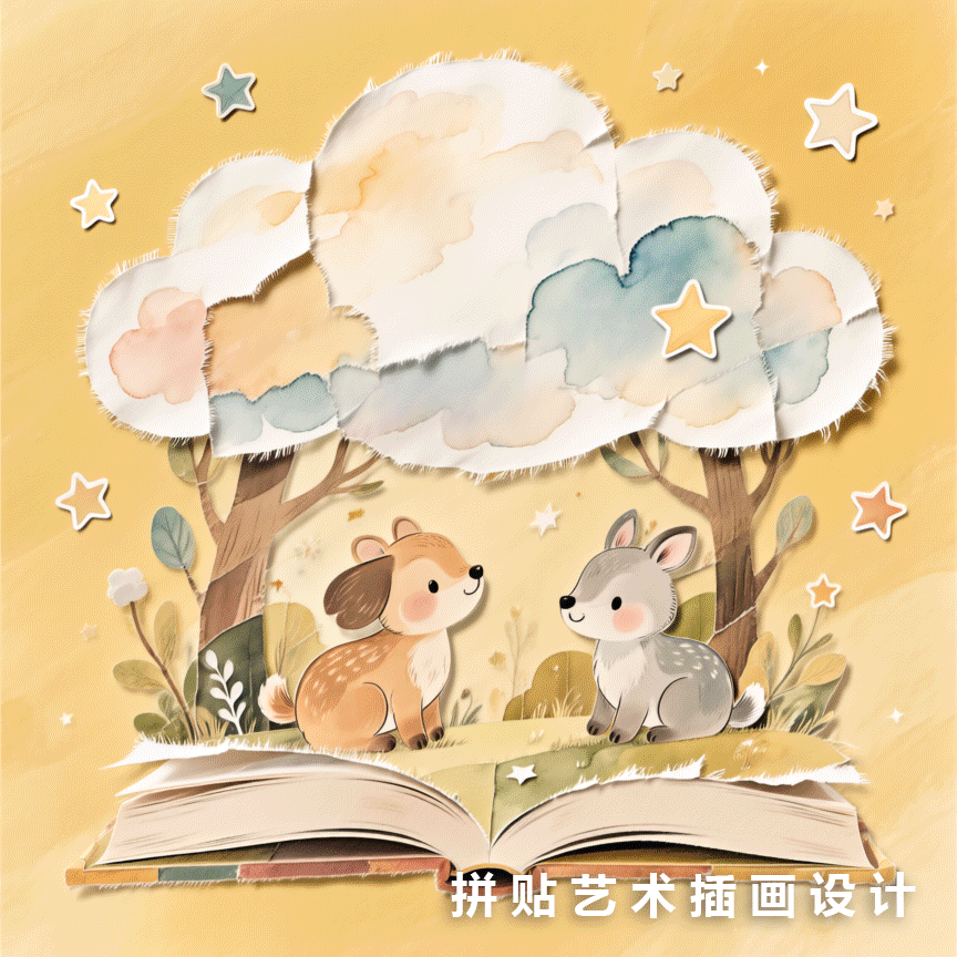Collage Art Illustration Design 拼贴艺术插画设计