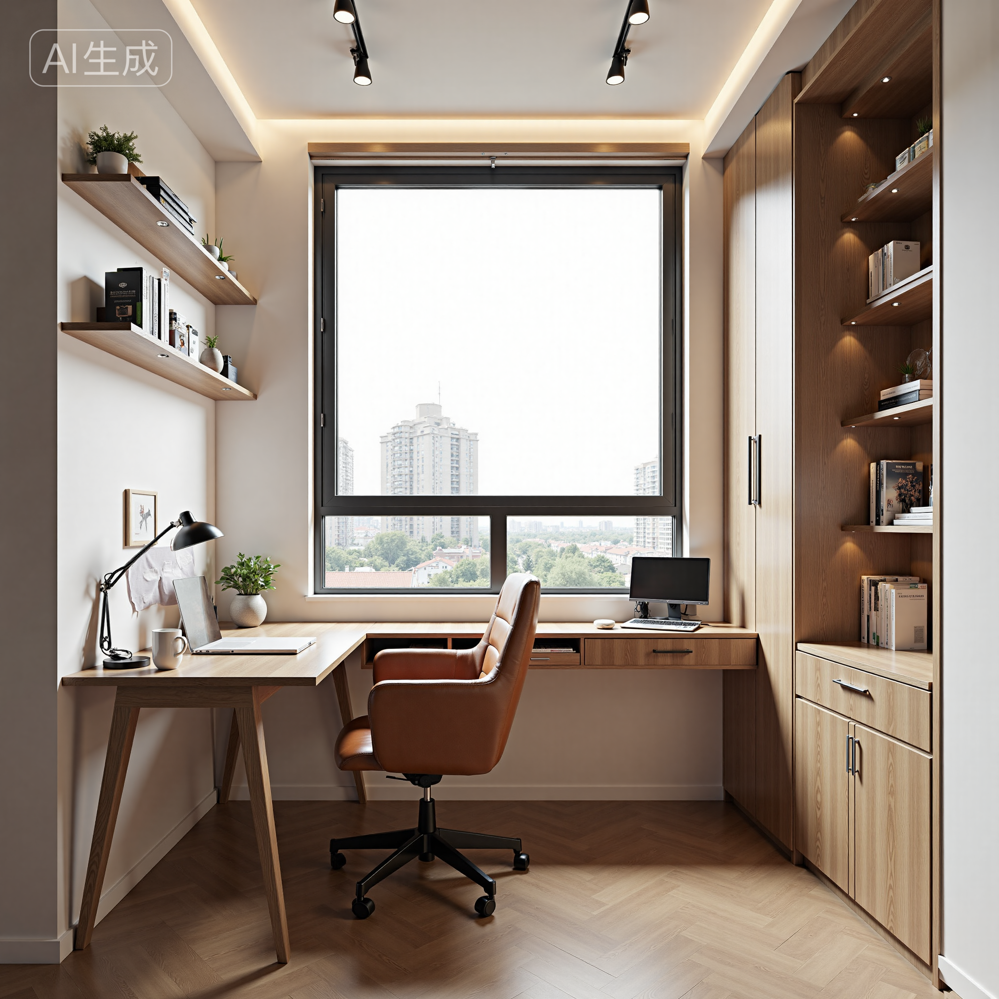 Small balcony home office corner 小阳台居家办公角落
