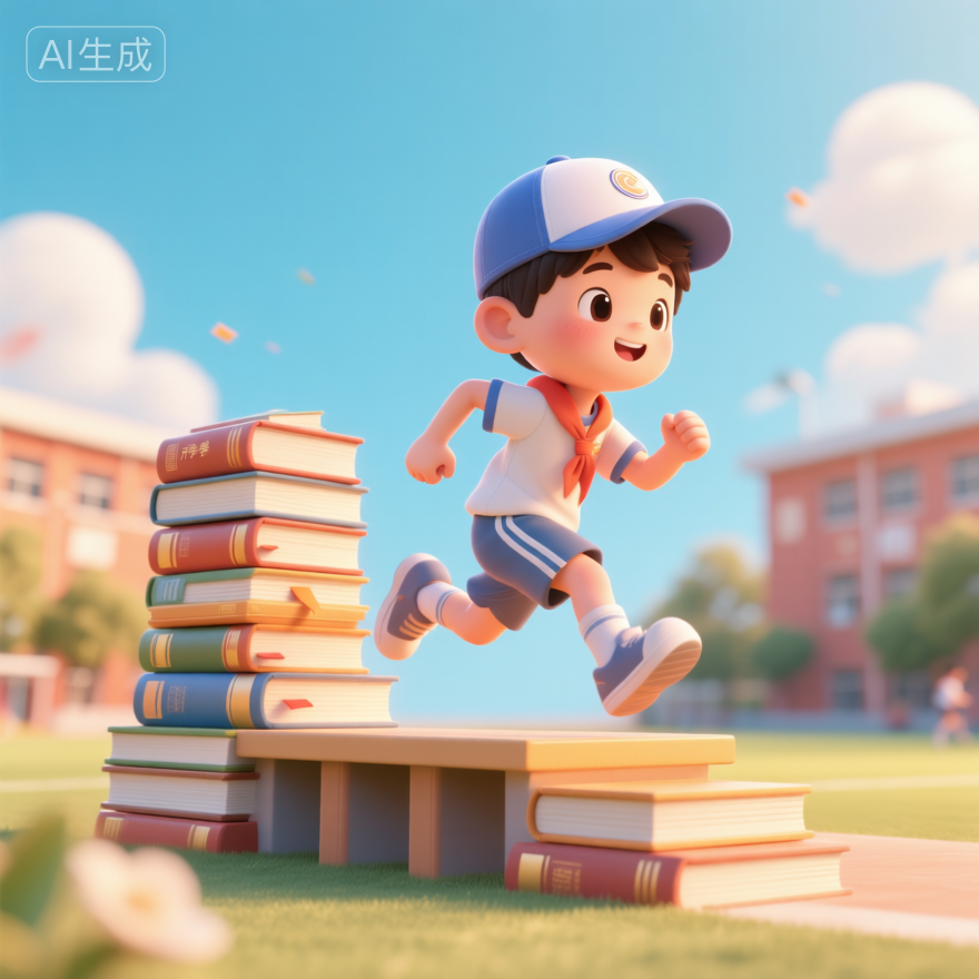 3D rendering poster design for the start of the new semester 新学期开学3D渲染海报设计