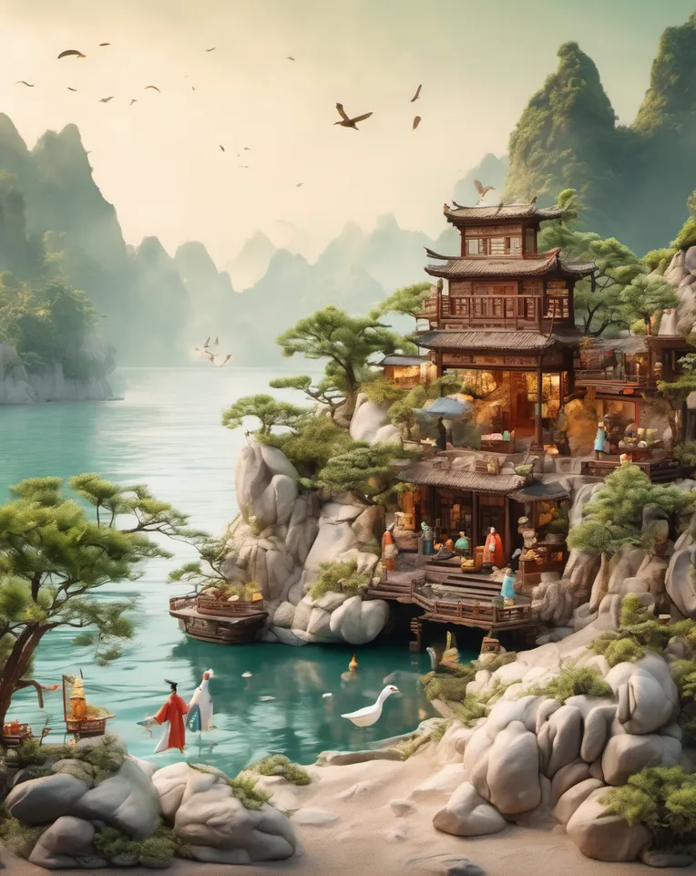 CGI style,Style Boost,Landscape,LoRA,SDXL