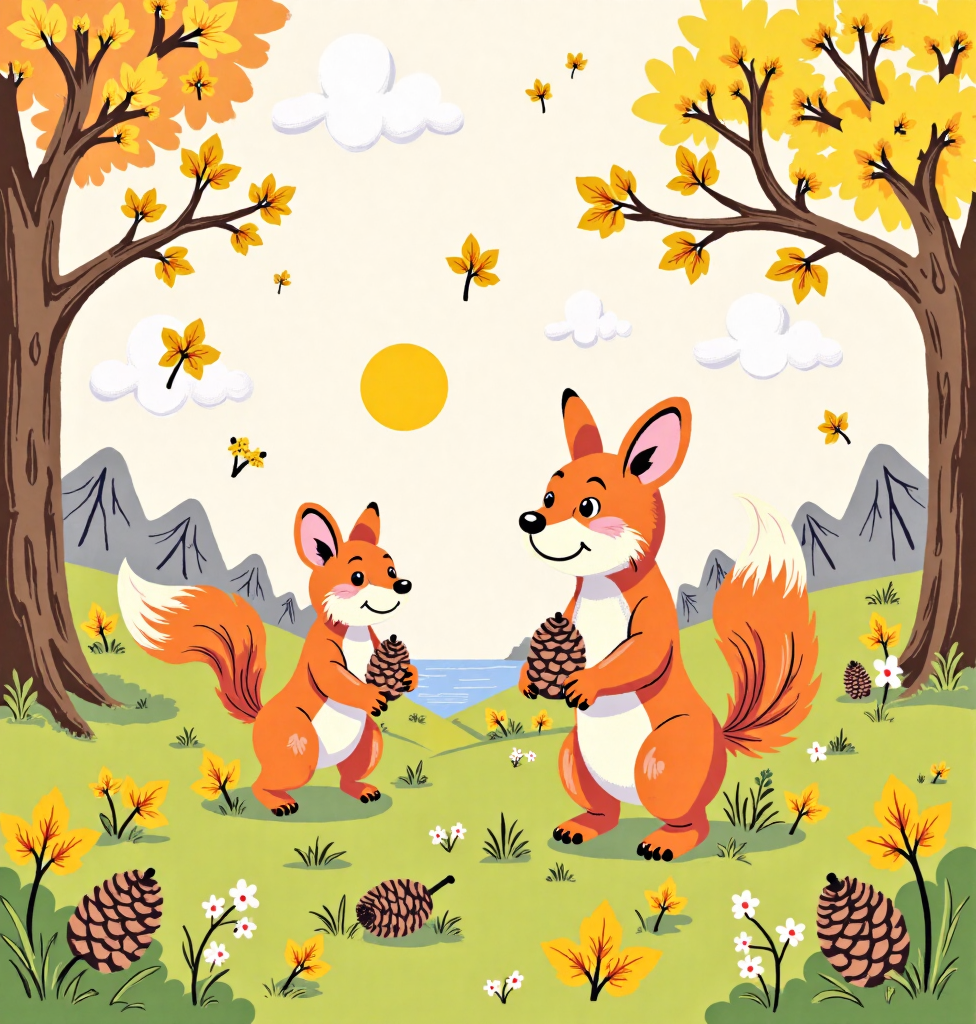 Fun Animal Children's Picture Book Illustrations 趣味动物儿童绘本插画