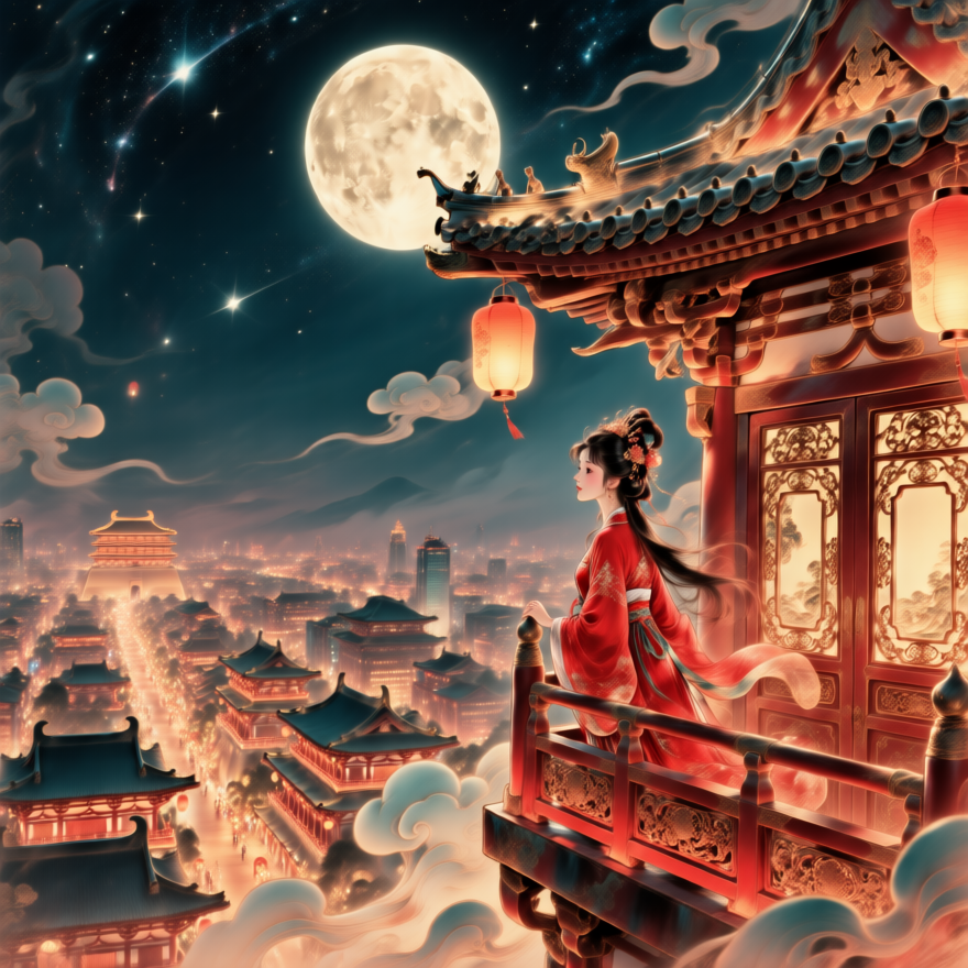 Mid-Autumn Creative Illustration Design 中秋创意插画设计