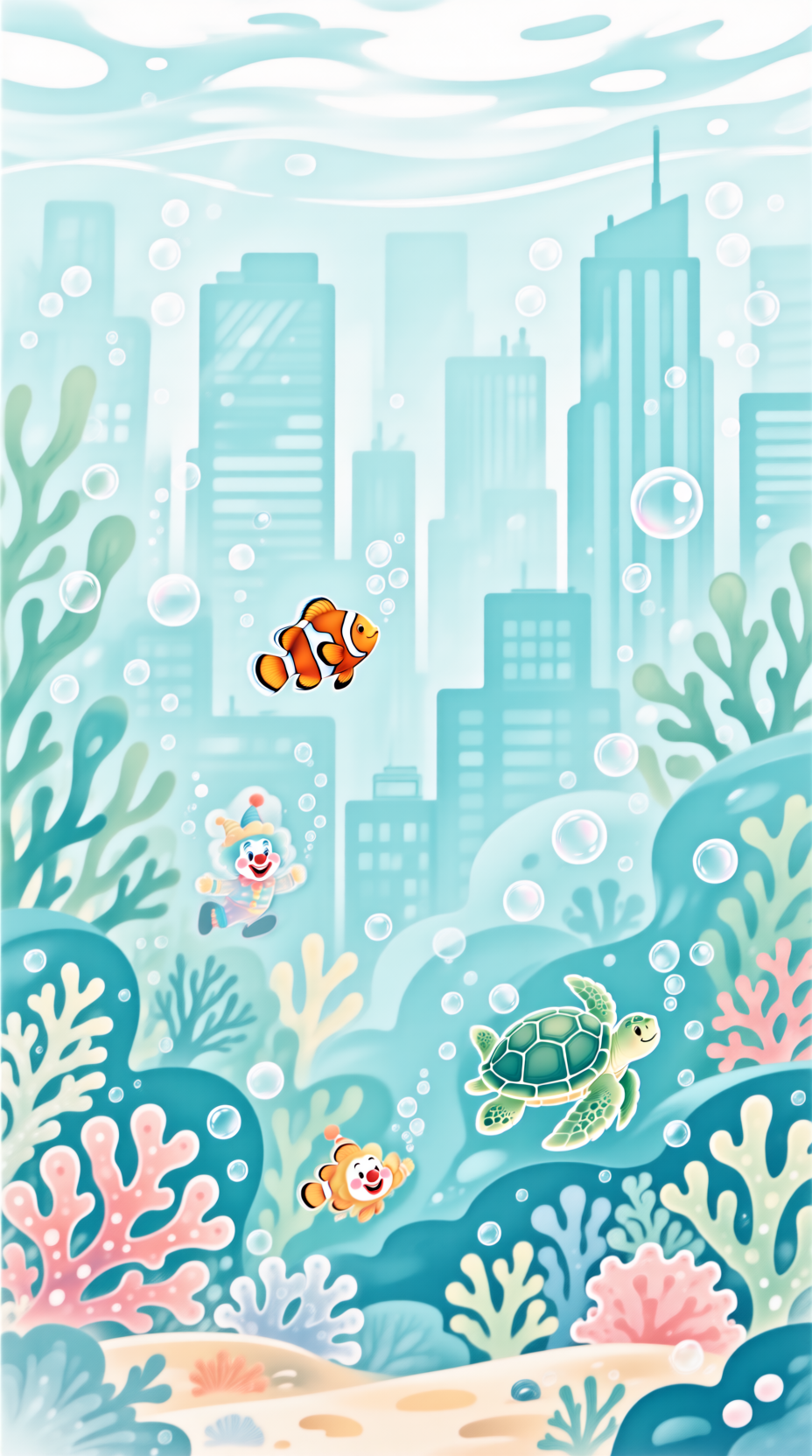 Children's room wallpaper design 儿童房壁纸设计