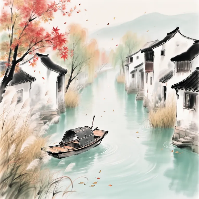 Traditional Painting Media,Object Enhance,Landscape,LoRA,