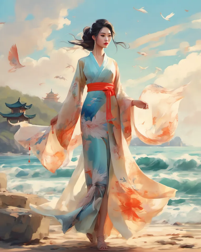 Traditional Painting Media,Girl,Style Boost,LoRA,SDXL