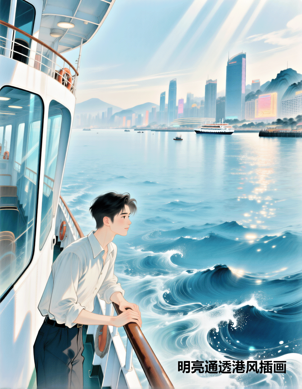Bright and transparent Hong Kong style illustration 明亮通透港风插画