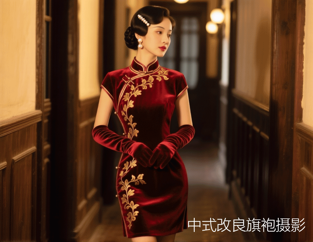 Chinese-style modified cheongsam photography 中式改良旗袍摄影