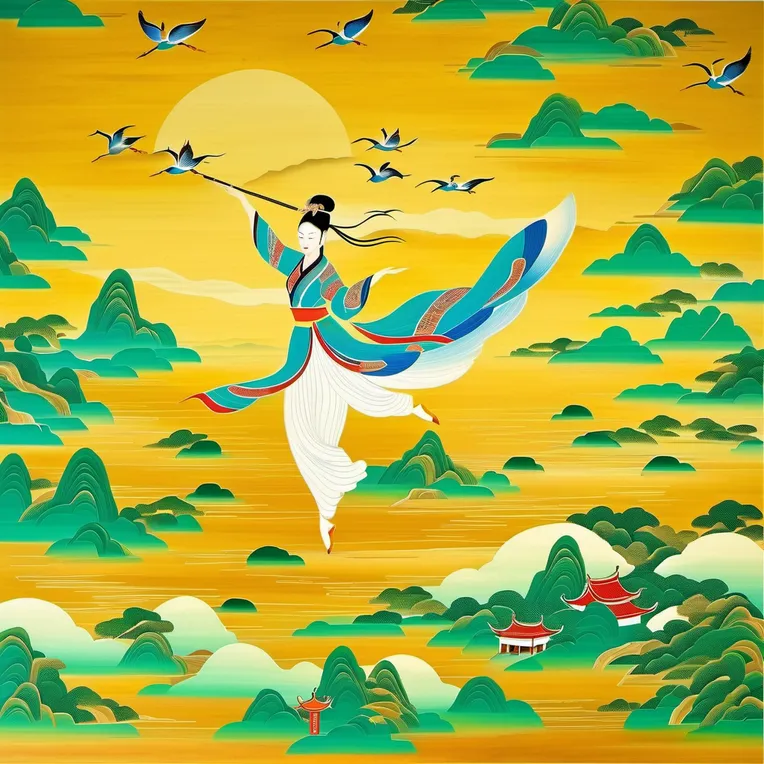 Chinese Style,Traditional Painting Media,Girl,LoRA,SDXL